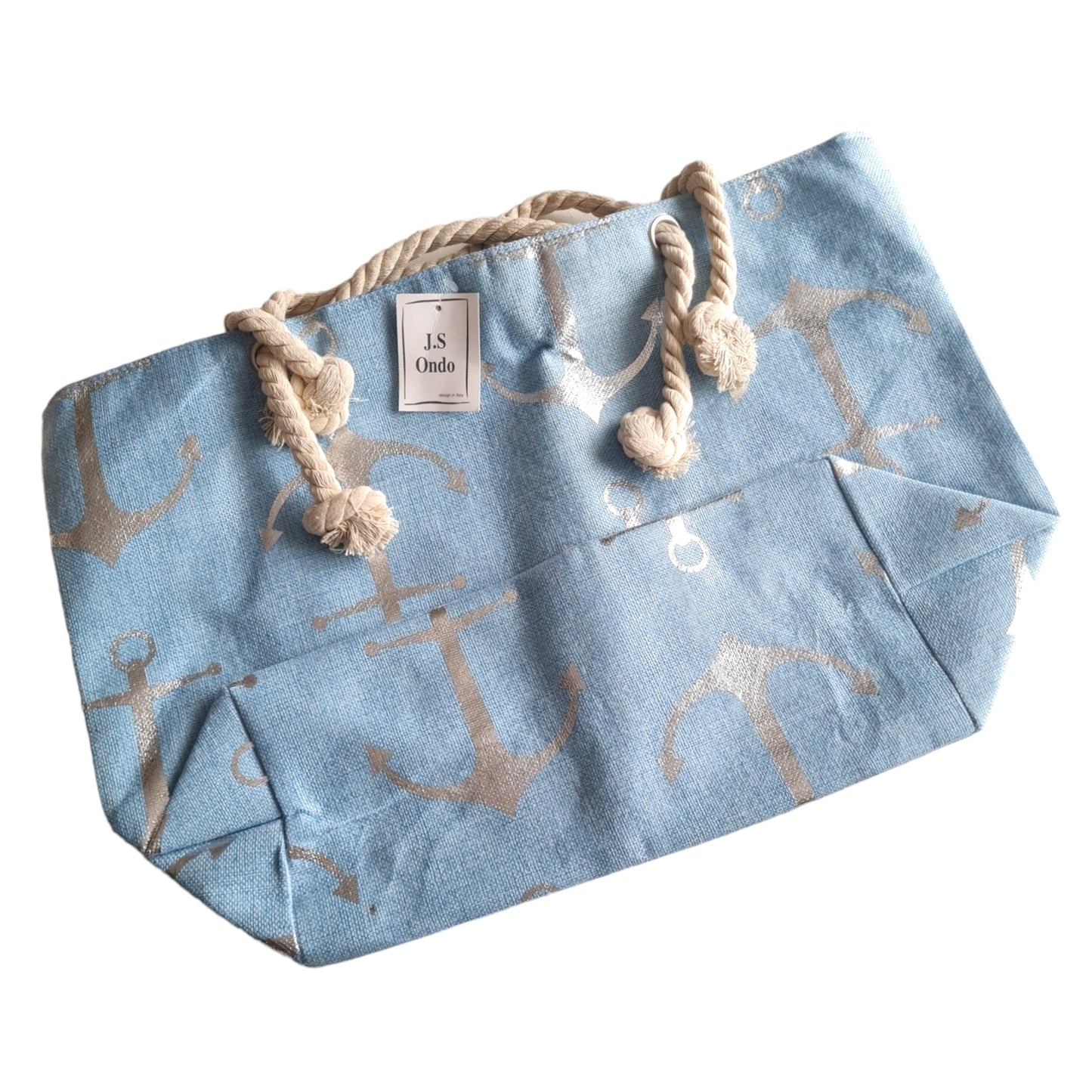 Grand sac de plage bleu | Js.Ondo (5)