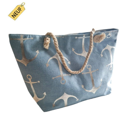 Grand sac de plage bleu | Js.Ondo (5)